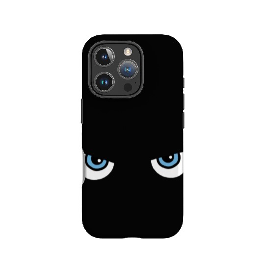 Black Cat Blue Eyes | Halloween Gift For Cat Lover IPhone Cases