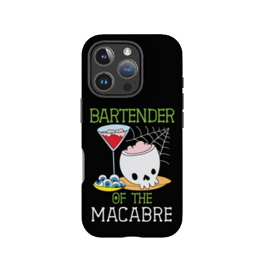 Bartender of the Macabre Bartender Halloween IPhone Cases