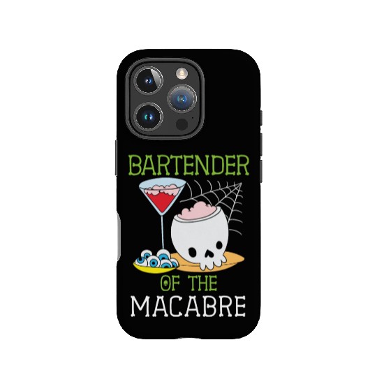 Bartender of the Macabre Bartender Halloween IPhone Cases