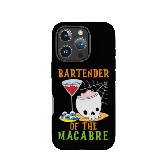 Bartender of the Macabre Bartender Halloween IPhone Cases