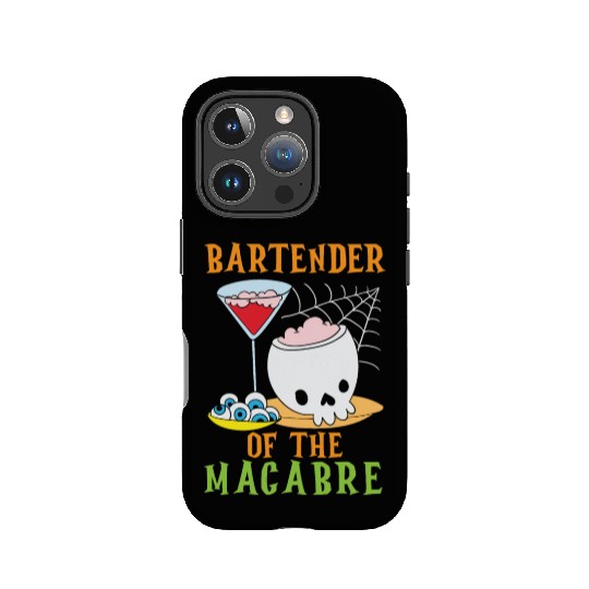 Bartender of the Macabre Bartender Halloween IPhone Cases