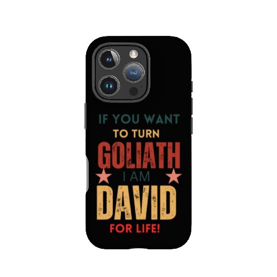David For Life Faith Over Fear Stories IPhone Cases