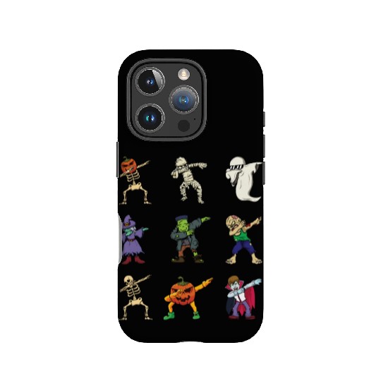 Dabbing Halloween Monsters Lazy Creepy Halloween IPhone Cases