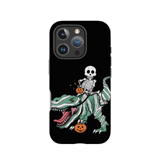 Skeleton Dinosaur Funny Lazy Creepy Halloween IPhone Cases