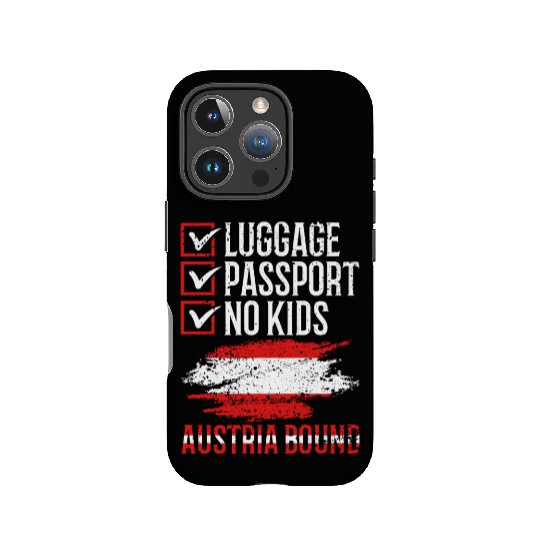 Luggage PassportAustria Bound Travel Vacation IPhone Cases