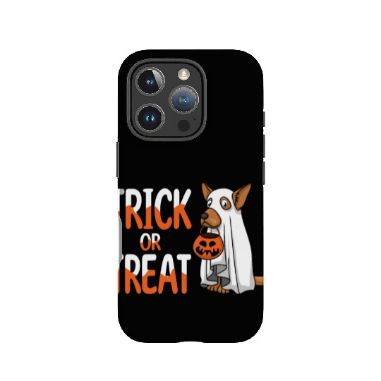 Funny Ghost Dog Trick Treat Lazy Creepy Halloween IPhone Cases