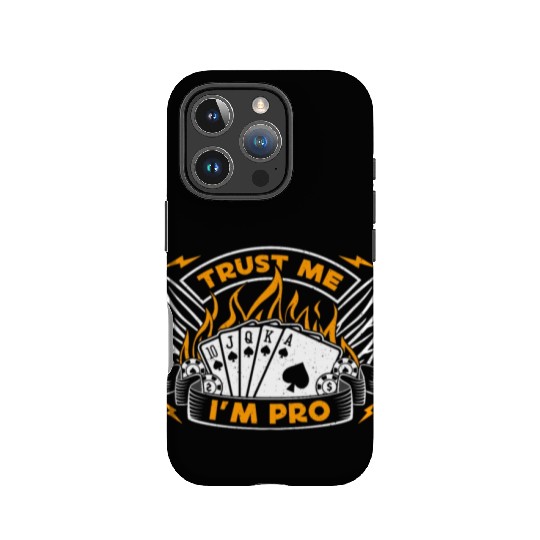 Classic Blackjack Trust Me I'm Pro Loves Card Game IPhone Cases