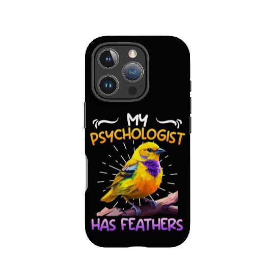 Canary My Psychologist has Feathers Piepmatz IPhone Cases