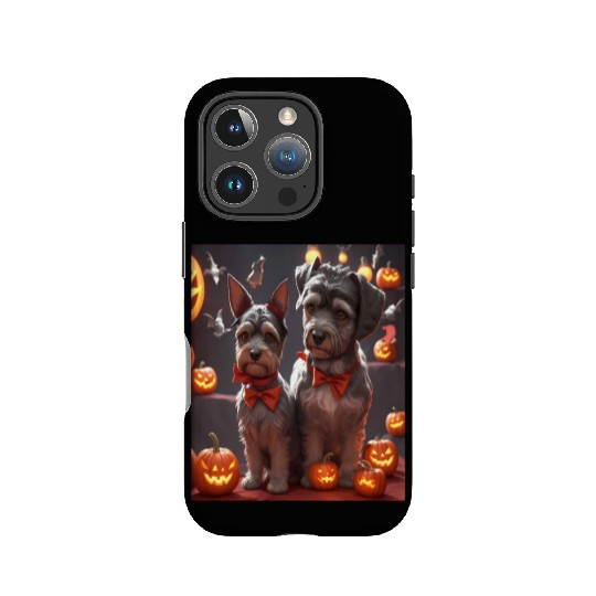 Schnauzer Hallooween Spooktacular IPhone Cases