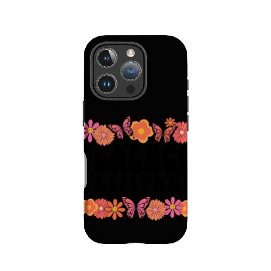 Floral Teacher Assistant IPhone Cases