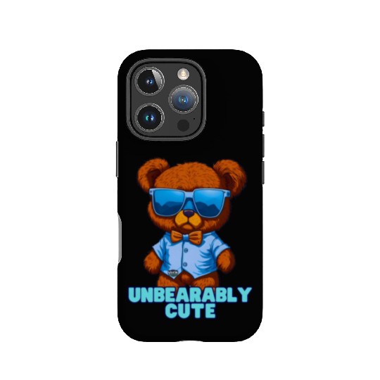 Unbearably Cute Teddy bear - by Brush Boulevard IPhone Cases