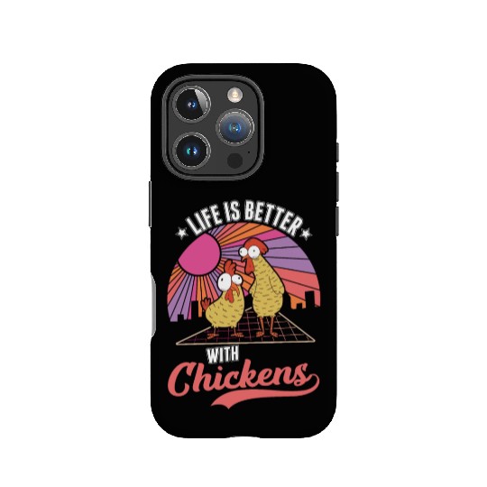 Life Is Better With Chickens Farmer IPhone Cases