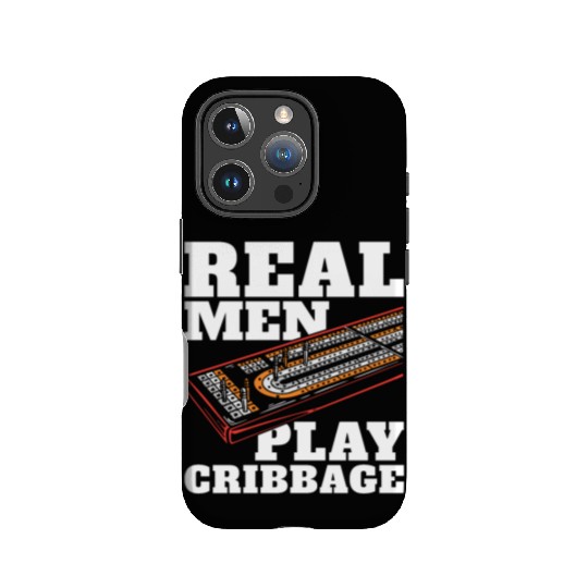 Cribbage Real Men Play Cribbage Loves Board Game IPhone Cases