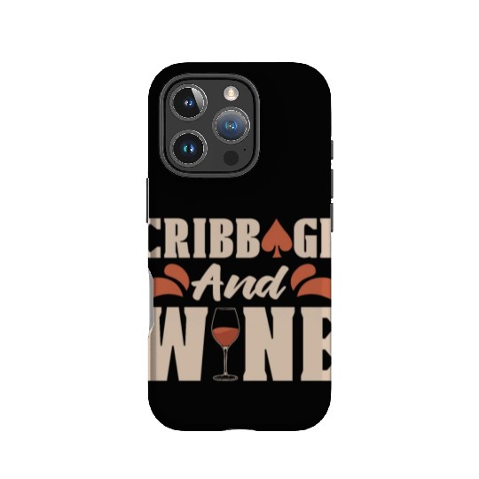 Cribbage And Wine Loves Board Game Card Game Crib IPhone Cases