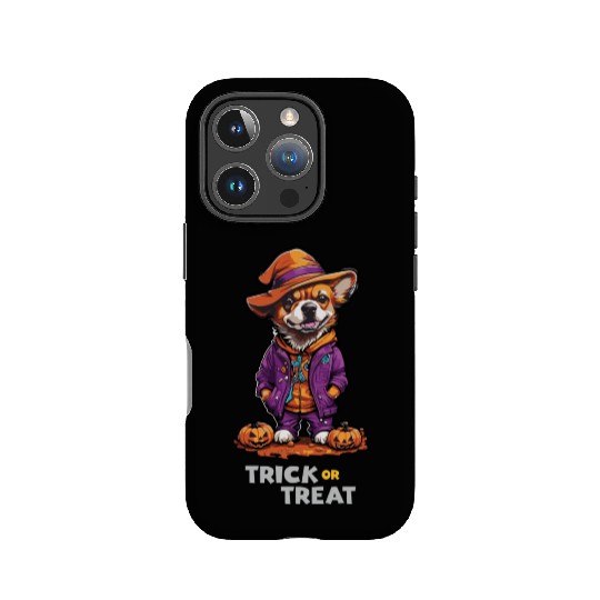 Trick or Treat - Detactive Dog Halloween . IPhone Cases
