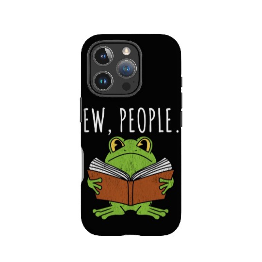 Ew People Cottagecore Frog Reading Book IPhone Cases