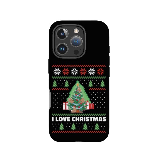 Sloths Christmas Tree Lights Animals Lover Xmas IPhone Cases