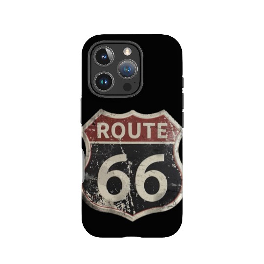 Route 66 vintage sign IPhone Cases