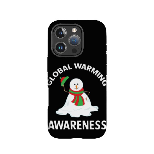 Snowman Global Warming Awareness Collection IPhone Cases