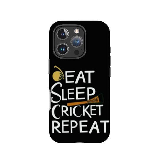 Eat Sleep Cricket Repeat: Cricket Lover's IPhone Cases