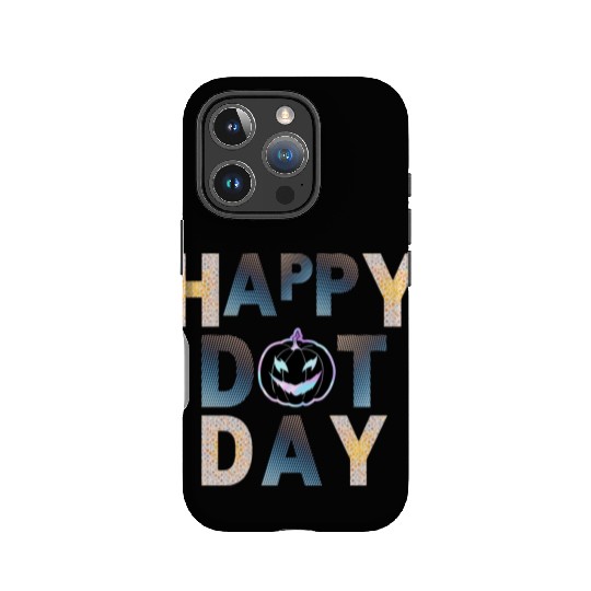 Happy dot day pumpkin polka dot IPhone Cases
