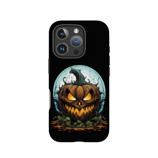 Scary Pumpkin Face I Spooky Halloween IPhone Cases
