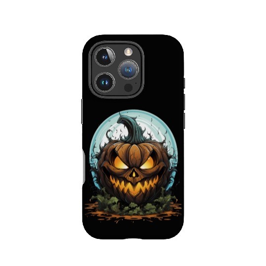 Scary Pumpkin Face I Spooky Halloween IPhone Cases