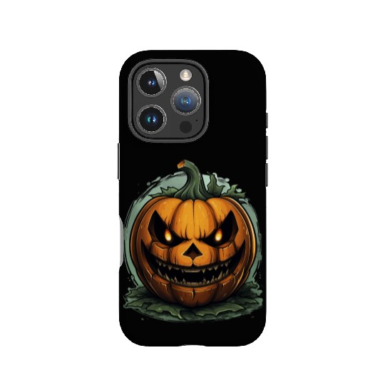 Scary Pumpkin Face I Spooky Halloween IPhone Cases