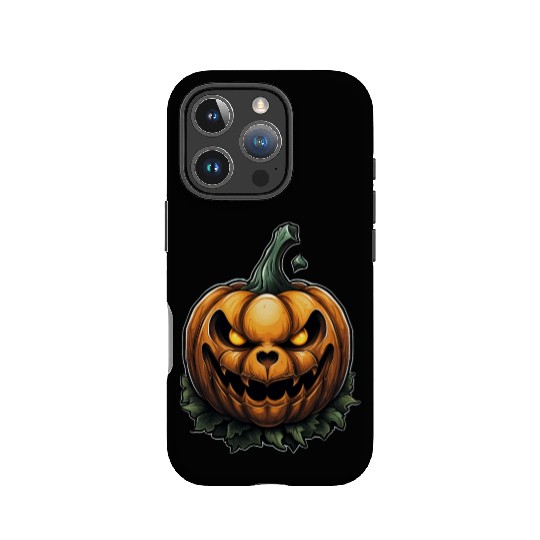 Scary Pumpkin Face I Spooky Halloween IPhone Cases
