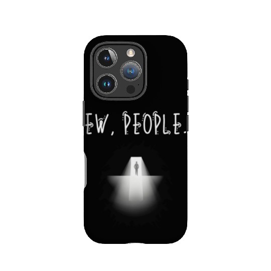 Ew People Scary Backlit Silhoutte IPhone Cases