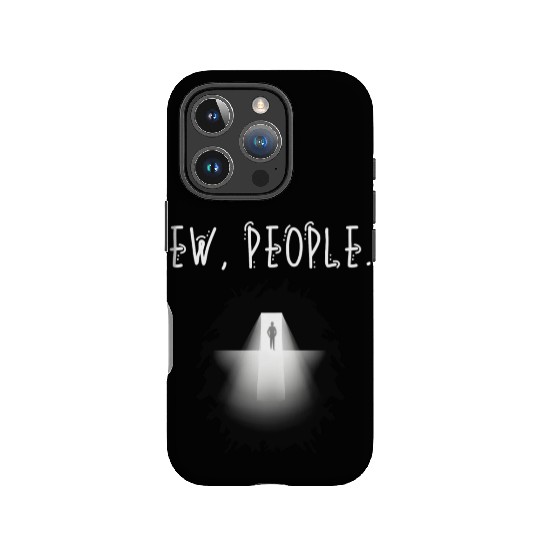 Ew People Scary Backlit Silhoutte IPhone Cases