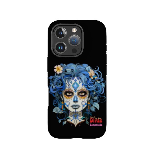 Day of the Dead Divas - Esmeralda IPhone Cases