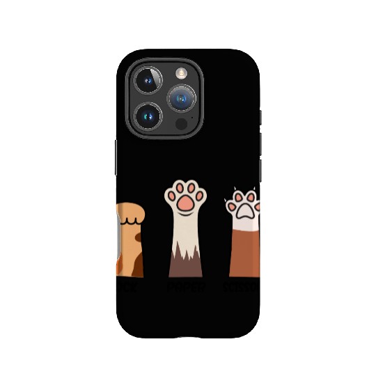 Rock Paper Scissors with Cat Paws IPhone Cases