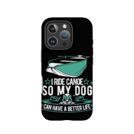 Canoe Canoeing Canoeist Dog IPhone Cases
