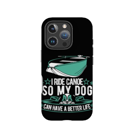 Canoe Canoeing Canoeist Dog IPhone Cases