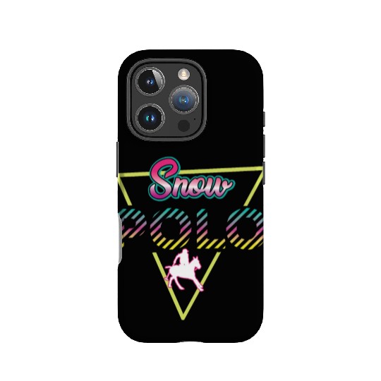 Retro 80s Snow Polo Outfit IPhone Cases