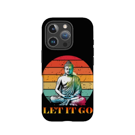 Let It Go, Yoga Buddhism Retro IPhone Cases