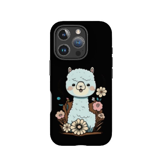 Cute Alpaca Flower Garden Kawaii Llama Lover IPhone Cases
