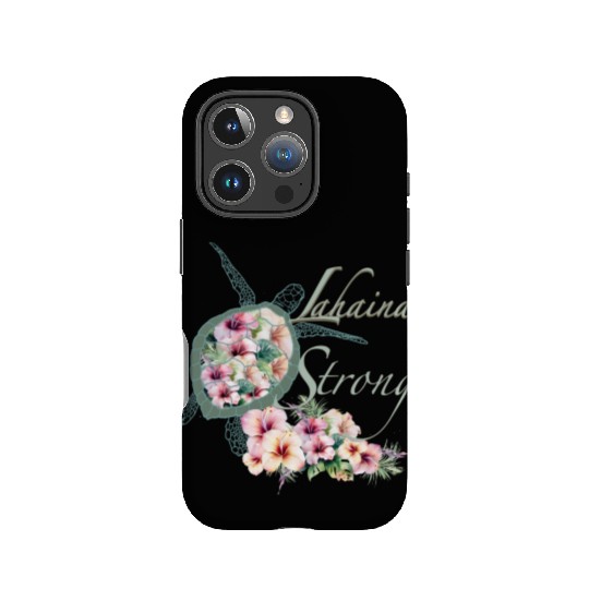 Lahaina Strong: Hibiscus and Sea Turtle IPhone Cases
