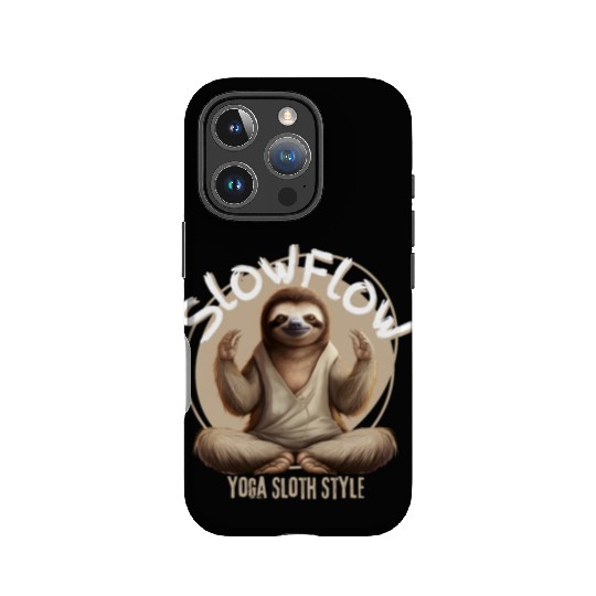 Slow Flow: Yoga, Sloth Style IPhone Cases