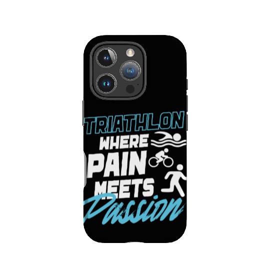 Triathlon Swim Bike Run Triathlete Sport Gift IPhone Cases