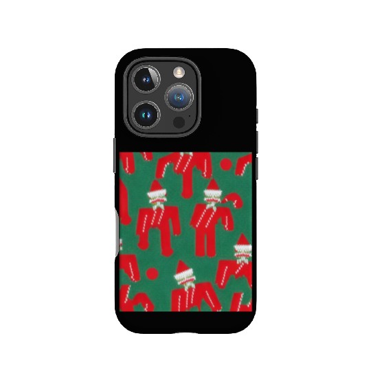 Ugly Red Santa Claus Candy Cane Pattern IPhone Cases