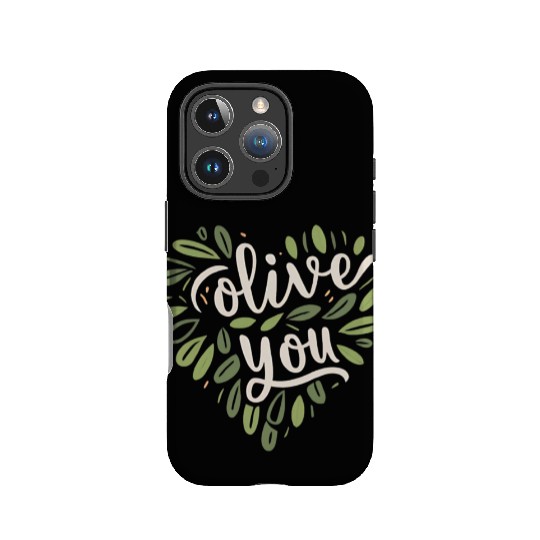 olive you funny romantic double meaning gift IPhone Cases