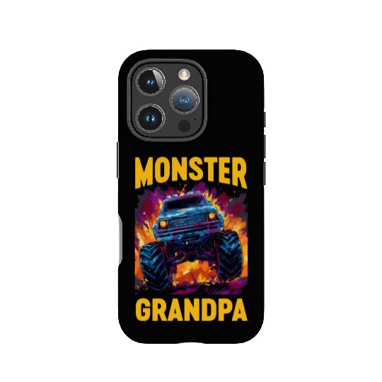 Monster Truck Grandpa Monster Grandad Retro IPhone Cases