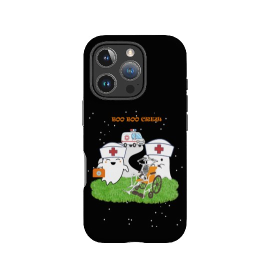 Funny Halloween Boo Boo Crew Ghost Nurse IPhone Cases