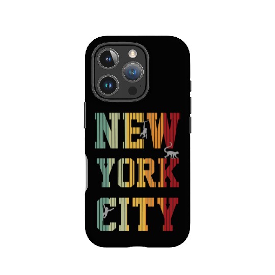 New York City Monkey IPhone Cases graphique