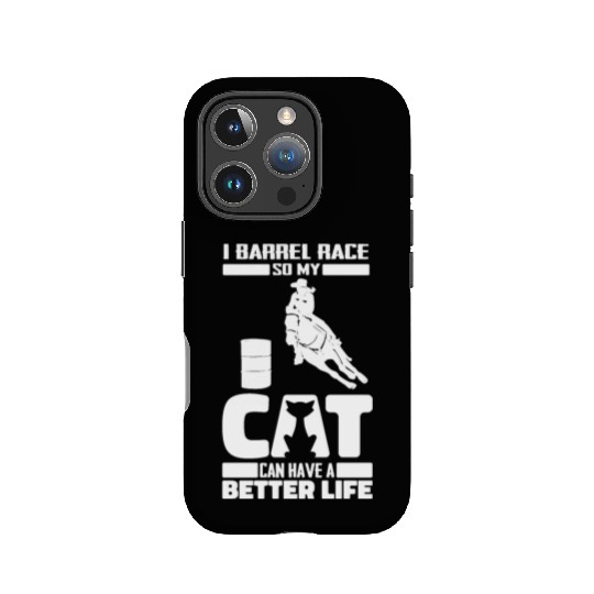 Horse Barrel Racing Cat IPhone Cases