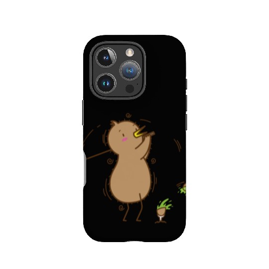 Kiwi playing Golf Kiwi Bird and Fruit IPhone Cases