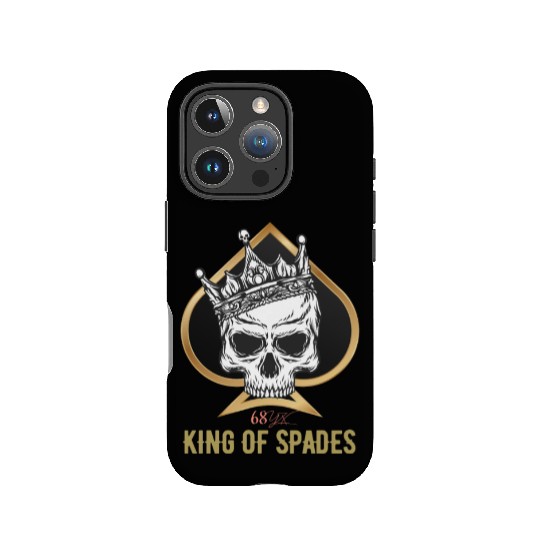 King of spades skull IPhone Cases