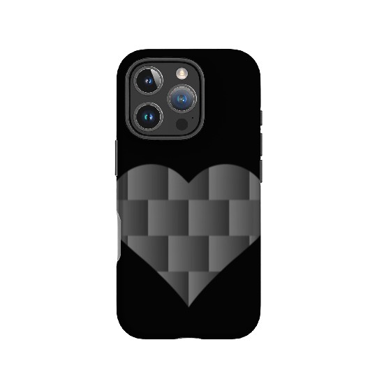 Black Cute Heart Icon IPhone Cases